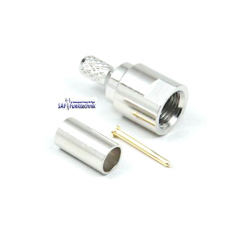 FME Stecker für Koaxialkabel RG 58, Crimpversion